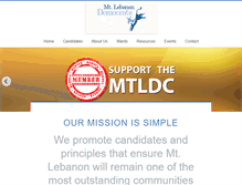 Tablet Screenshot of mtlebanondemocrats.com